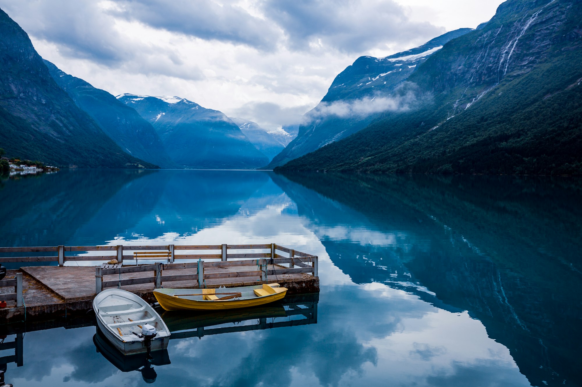 lovatnet lake Beautiful Nature Norway.